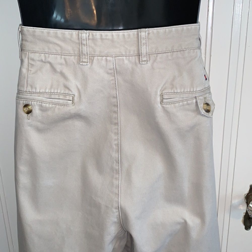 Tommy Hilfiger pleat front cuffed hem khaki pants - Picture 4 of 7